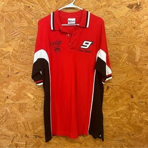 100% Cotton Chase Authentics Nascar #9 Brian Elliot Polo Shirt - Size M